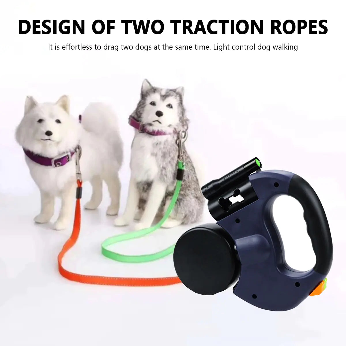 Automatic Dual Retractable Pet Leash