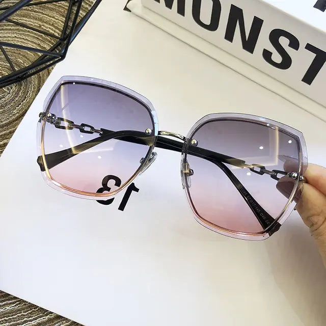 Fashion Rimless Square Women's Sunglasses