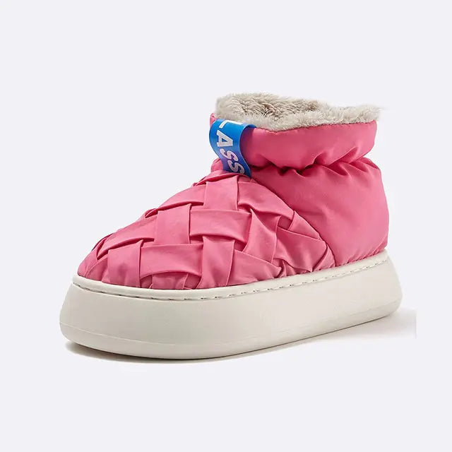 Indoor Outdoor High Top Plush Lining Shoes