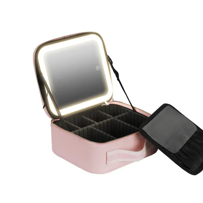 Smart LED Cosmetic Case with Mirror