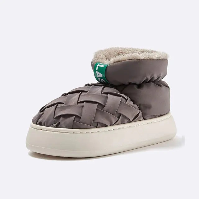 Indoor Outdoor High Top Plush Lining Shoes