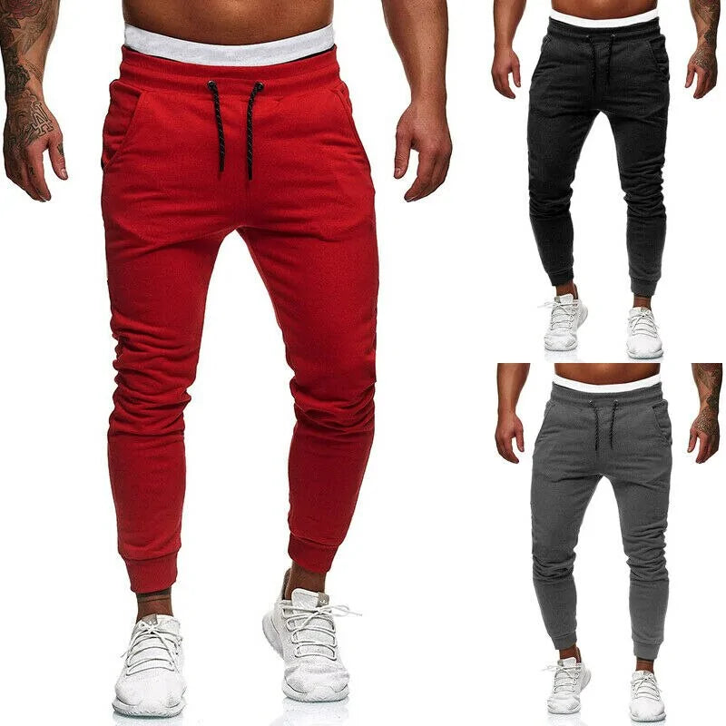 2019 New Men's Fashion Track Pants: Long Trousers for Fitness Workout